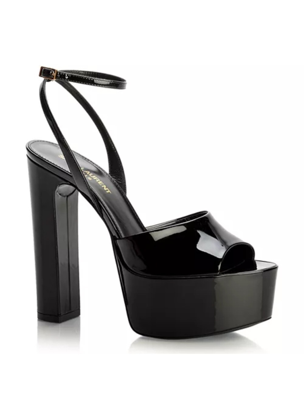 Saint Laurent Jodie Platform High Heel Sandals Black, Size 40 (SV 701788) NWT